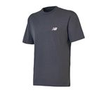 New Balance Tişört, 2XL, MNT1647, Gri, Erkek