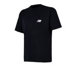 New Balance Tişört, XL, MNT1647, Siyah, Erkek
