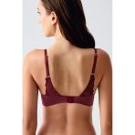 New Bra 1795 Kadın Balensiz Destekli Sütyen Bordo