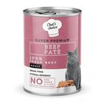 New Chefs Choice 400 gr Beef Pate Cats Biftekli Kedi Yaş Mama