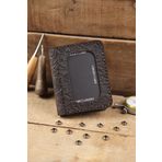 New Coast Leather 1900's Hakiki Deri El Yapımı Desenli Erkek Cüzdanı