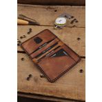 New Coast Leather 1900's Hakiki Deri El Yapımı Erkek Kartlık