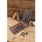 New Coast Leather 1900's Hakiki Deri El Yapımı Minimalist Kahverengi Erkek Cüzdanı