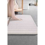 new colourse Kaymaz Taban Tekli 40X60 Paspas Banyo Kapı Önü - 001-Beyaz
