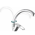 New D-40204 Banyo Dante Krom Kısa Kuğu Lavabo Bataryası