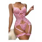 New Dreams Fantezi Jartiyer 8462 (Pembe, Small)