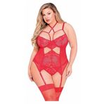 New Dreams Şık ve Rahat Dikkat Çekici Jartiyer Set 8313 (Kırmzı, L)