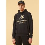 New Era 12893103 Nba Metllc Hdy LoslakKapüşonlu Düz Siyah Erkek Sweatshirt