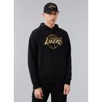 New Era 60284705NBA FOIL PRINT HOODY LOSLAK Kapüşon Yaka Siyah Erkek Sweatshirt