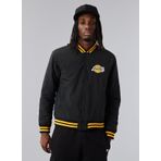 New Era 60284782TEAM LOGO BOMBER JACKET LOS Siyah Dik Yaka Erkek İnce Mont