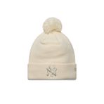New Era 60691357 WMNS METALLIC BOBBLE BEANI Bej Logo Baskılı Kadın Şapka
