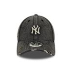 New Era 60856239 ACID WASH DENIM 9FORTY NEY Siyah Logo Baskılı Unisex Şapka