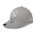 New Era 940 League Basic New York Yankees Beyzbol Şapkası, Gri, Standart Beden