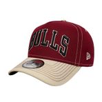 New Era Adult's 9Forty Aframe City Icon NBA Chicago Bulls Beyzbol Şapkası Şapka Koyu Kırmızı