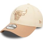 New Era Chicago Bulls Krem 9forty 60565368 Şapka - Bej - Standart