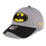New Era Chyt DC 9Forty Batman Grablk erkek çocuk şapkası, gri, YTH