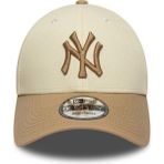New Era Colour Block 9Forty Neyyan Unisex Krem Şapka.- - Bej - Standart