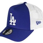 New Era Erkek Clean Trucker beyzbol şapkası One Size Mavi