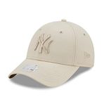 New Era Kadın WMNS METALLIC LOGO 9FORTY NEYYAN Şapka, Bej, Standart