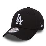 New Era Los Angeles Dodgers MLB League Essential Siyah Ayarlanabilir 9Forty Şapka, Çocuklar için