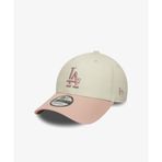 New Era Los Angeles Dodgers WS Patch 9Forty Kadın Bej Şapka - 60856270-001