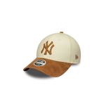 NEW ERA New York Yankees Kadın Mlb Suni Süet Açık Bej 9FORTY Ayarlanabilir Şapka