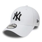 New Era New York Yankees MLB League Essential beyaz ayarlanabilir 9Forty şapka, çocuklar için, Youth