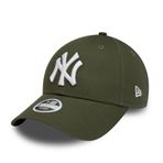 New Era New York Yankees MLB League Essential Olive 9Forty ayarlanabilir kadın şapkası, tek beden