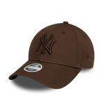 New Era New York Yankees MLB League Essential Tonal Kahverengi 9Forty Ayarlanabilir Kadın Şapkası - Tek Beden, New York Yankees #34842, Tek Beden