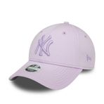 New Era New York Yankees MLB Ligi Temel Tonal Mor 9Forty Kadınlar İçin Ayarlanabilir Şapka