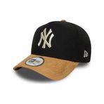 New Era New York Yankees Mlb Süet Vizör Siyah 9fprty Unisex E-çerçeve Ayarlanabilir Şapka-11607 Siyah