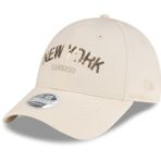 New Era WMNS PAYET WORDMARK 9FORTY NEYYAN LTC Bayan Şapka, Açık Bej Rengi, OSFM