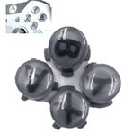 New for XboxOne S Elite Controller ABXY Extra Buttons Replacement, for Xbox One Slim Elite 1 2 Series X S Wireless Controllers, DIY Custom A B X Y Clear Key Button 4PCS (Grey-Hallo-Original)
