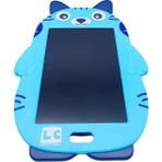 New Hood Lc Kedi Figürlü Lcd Çizim Tableti Eğitici Yazı Tahtası LC-31070 - Mavi