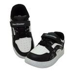 NEW HUNTER 233 Numara 33 Filet Cırtlı Ünisex Çocuk Sneaker Ayakkabı Beyaz_Siyah (Beyaz_Siyah, 33)