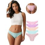 New Lilla 1101 Bikini Kadın T. Dantelli Külot Paketi - Lila - XL