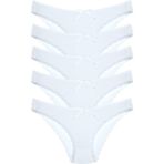 New Lilla 1101 Bikini Kadın T. Dantelli Külot Paketi - M - Beyaz
