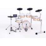 New Neiro NDDS-720 Mat Ahşap Sb Dijital Bateri Seti+Tabure+Trampet Sehbası+Baget+Kulaklık+Kargo Hediye - Taş