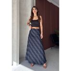 New Now EKOSE DESENLİ BÜRÜMCÜK KLOŞ ETEK