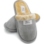 New One Mall Newonemall Unisex Içi Kürklü Ev Terliği Peluş Yıkanabilir Yünlü Terlik Misafir Çeyiz Bohça - 02 - Gri