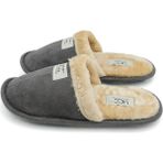 New One Mall Newonemall Unisex Içi Kürklü Ev Terliği Peluş Yıkanabilir Yünlü Terlik Misafir Çeyiz Bohça - Füme