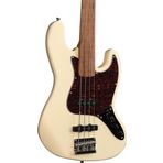 New Orleans NJA300FS Okoume Ağacı Vintage Bej Perdesiz Aktif Elektro Bass Gitar