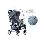 New Perle Concept Lüx Concept Bebek Çocuk Arabası Puset Baston Yağmurluğu Rüzgarlığı Lüx Yağmurluk Rüzgarlık