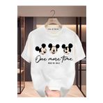 New Shine Mickey Mouse Baskılı Büyük Beden Oversize T-Shirt