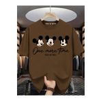 New Shine Mickey Mouse Baskılı Oversize T-Shirt