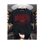 New Shine Sepette 6 Ve Üzeri Alımlarda 1 Tişört Hediyedir - Brooklyn New York Baskılı Oversize T-shirt