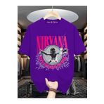 New Shine Sepette 6 Ve Üzeri Alımlarda 1 Tişört Hediyedir - Nirvana Büyük Beden Oversize T-shirt