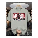 New Shine Sepette 6 Ve Üzeri Alımlarda 1 Tişört Hediyedir - Süper Kahraman Dead Pool Baskılı Oversize T-shirt
