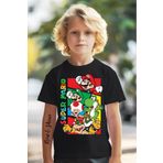 New Shine Sepette 6 Ve Üzeri Alımlarda 1 Tişört Hediyedir - Super Marıo Baskılı Baskılı Oversize Çocuk T-shirt