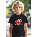 New Shine Sepette 6 Ve Üzeri Alımlarda 1 Tişört Hediyedir - Superman Baskılı Baskılı Oversize Çocuk T-shirt